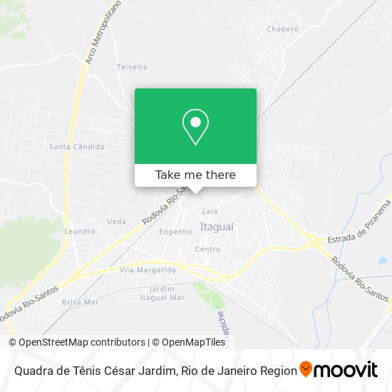 Quadra de Tênis César Jardim map