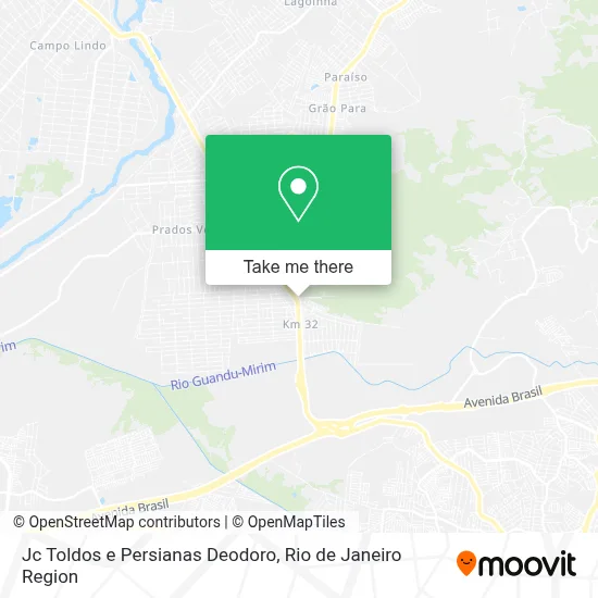 Jc Toldos e Persianas Deodoro map