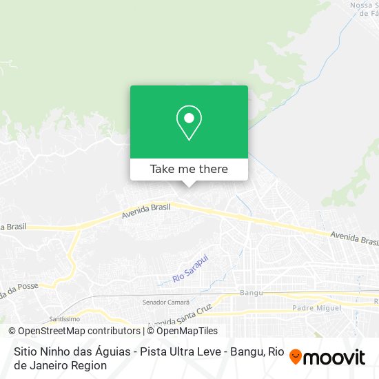 Mapa Sitio Ninho das Águias - Pista Ultra Leve - Bangu