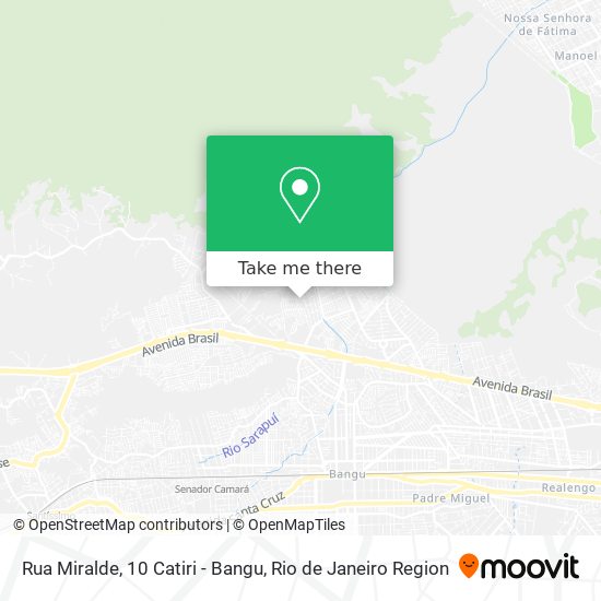 Rua Miralde, 10 Catiri - Bangu map
