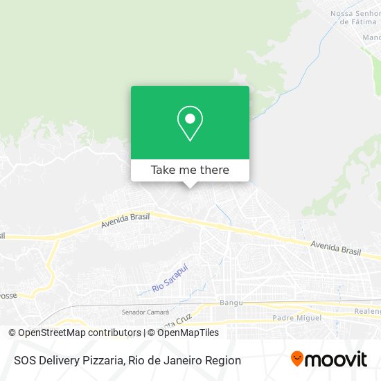 Mapa SOS Delivery Pizzaria