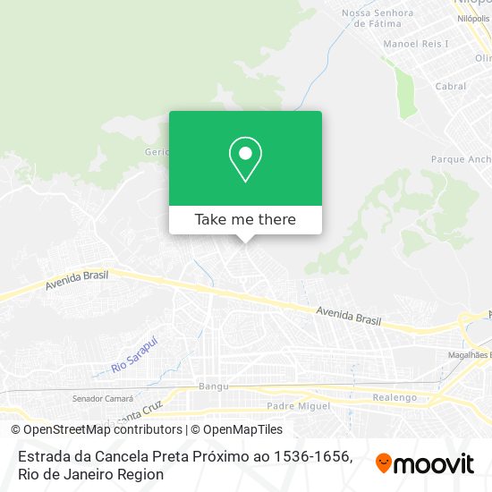Estrada da Cancela Preta Próximo ao 1536-1656 map