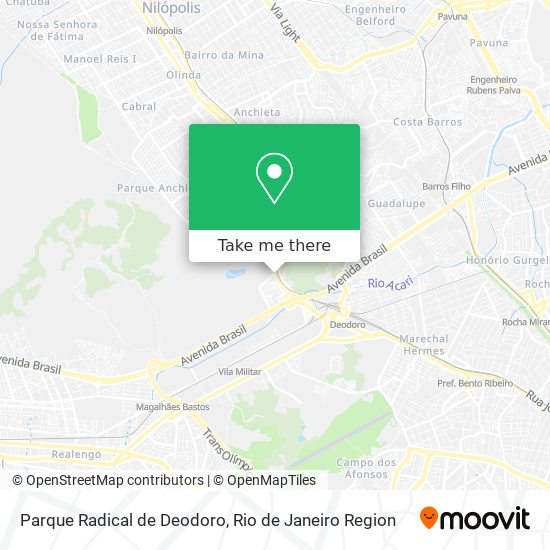 Parque Radical de Deodoro map