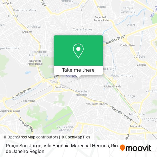 Praça São Jorge, Vila Eugênia Marechal Hermes map