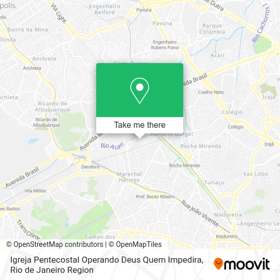 Igreja Pentecostal Operando Deus Quem Impedira map