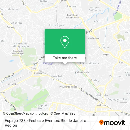 Espaço 733 - Festas e Eventos map