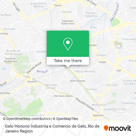Gelo Honorio Industriia e Comercio de Gelo map
