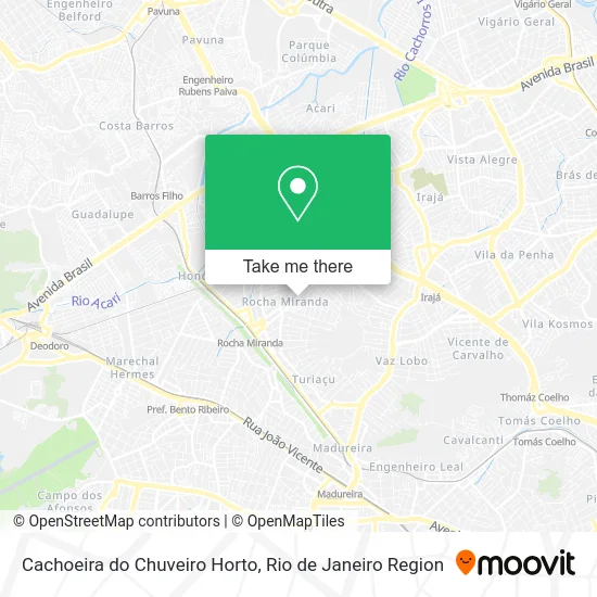 Cachoeira do Chuveiro Horto map