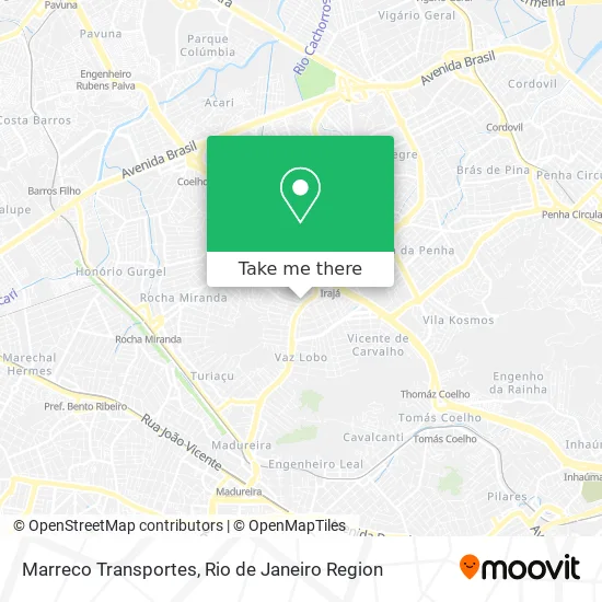 Marreco Transportes map