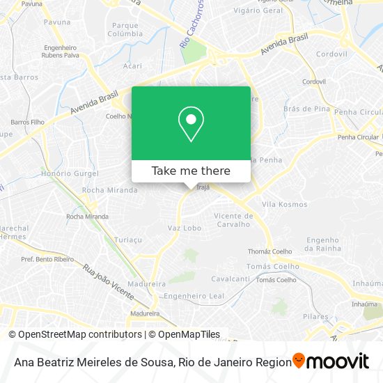 Ana Beatriz Meireles de Sousa map