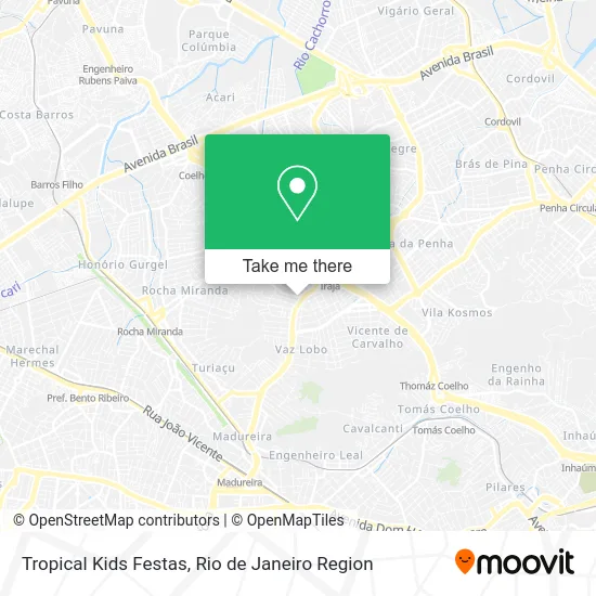 Tropical Kids Festas map