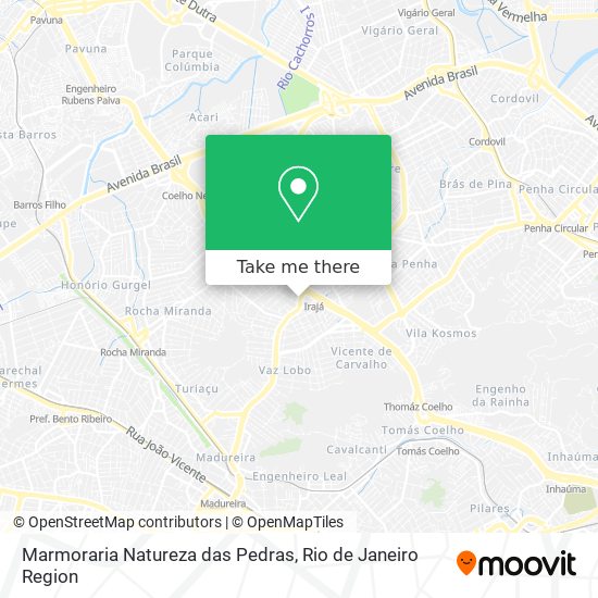 Marmoraria Natureza das Pedras map