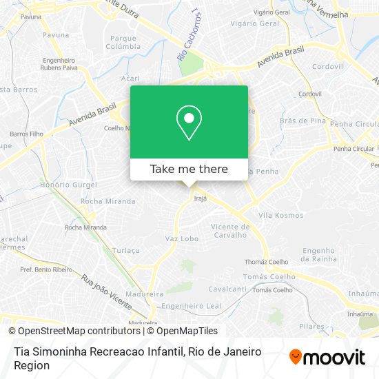 Tia Simoninha Recreacao Infantil map