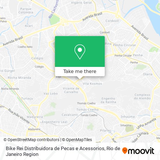Mapa Bike Rei Distribuidora de Pecas e Acessorios