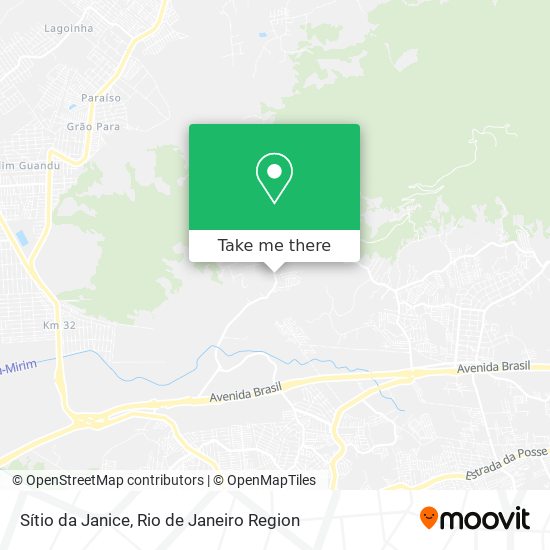 Sítio da Janice map