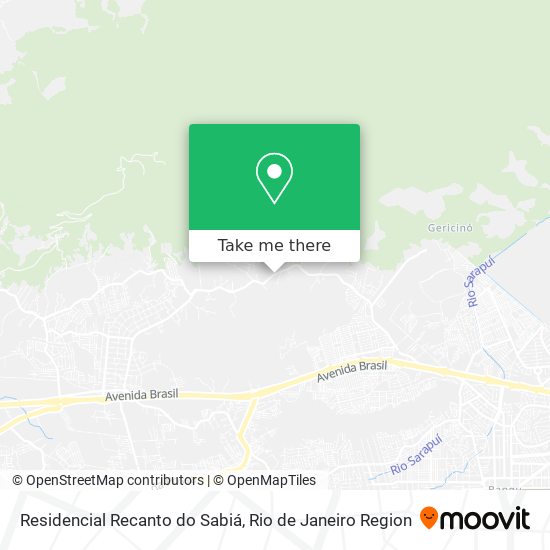 Residencial Recanto do Sabiá map