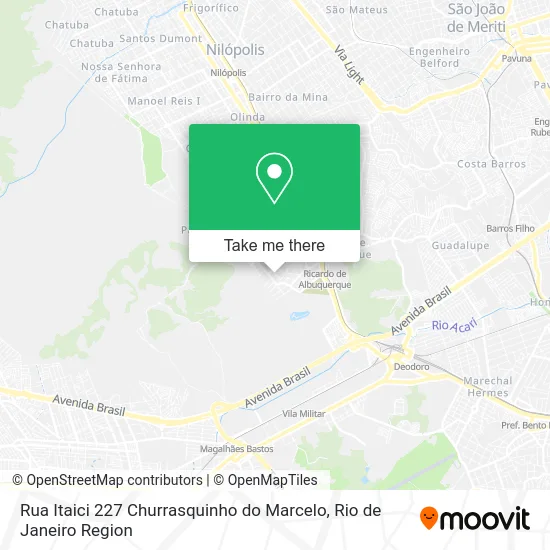 Rua Itaici 227 Churrasquinho do Marcelo map