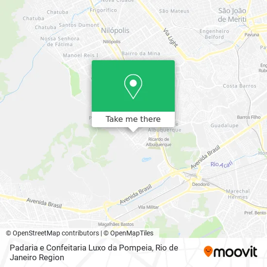 Padaria e Confeitaria Luxo da Pompeia map