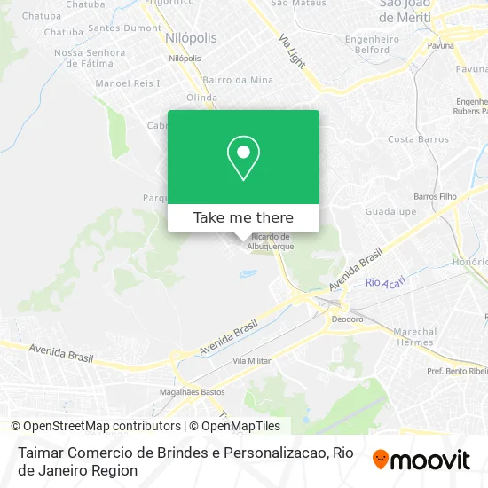Taimar Comercio de Brindes e Personalizacao map