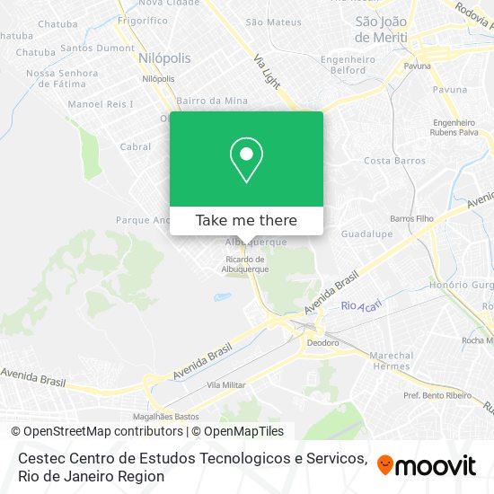 Mapa Cestec Centro de Estudos Tecnologicos e Servicos