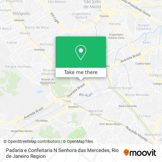 Padaria e Confeitaria N Senhora das Mercedes map