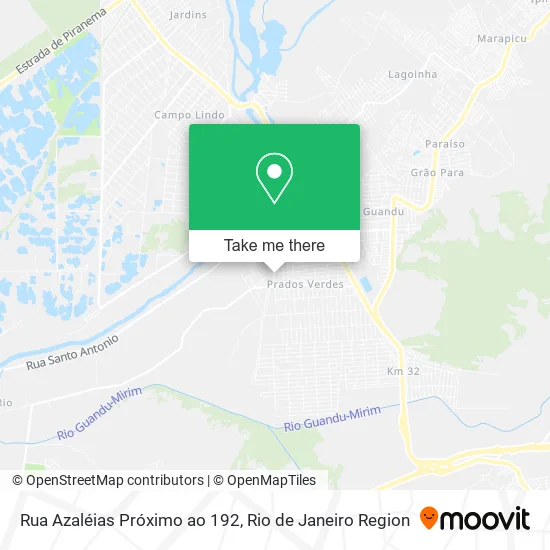 Rua Azaléias Próximo ao 192 map