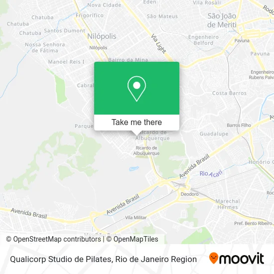 Qualicorp Studio de Pilates map
