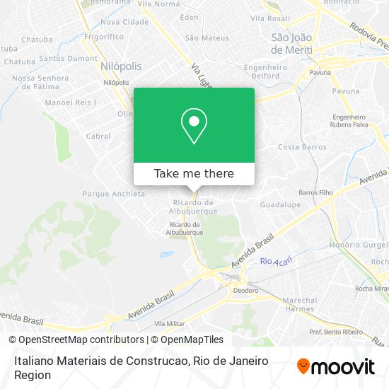 Italiano Materiais de Construcao map