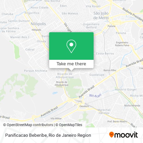 Panificacao Beberibe map