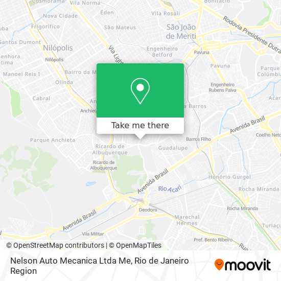 Mapa Nelson Auto Mecanica Ltda Me