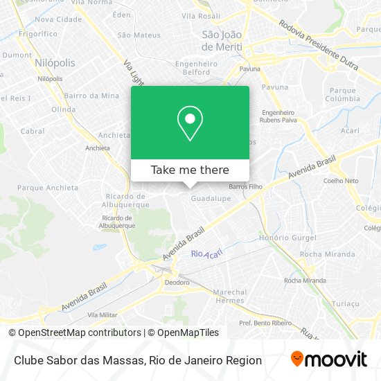 Clube Sabor das Massas map