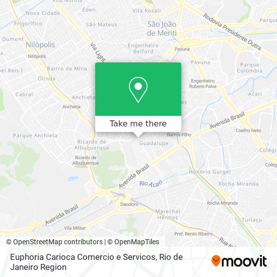 Euphoria Carioca Comercio e Servicos map