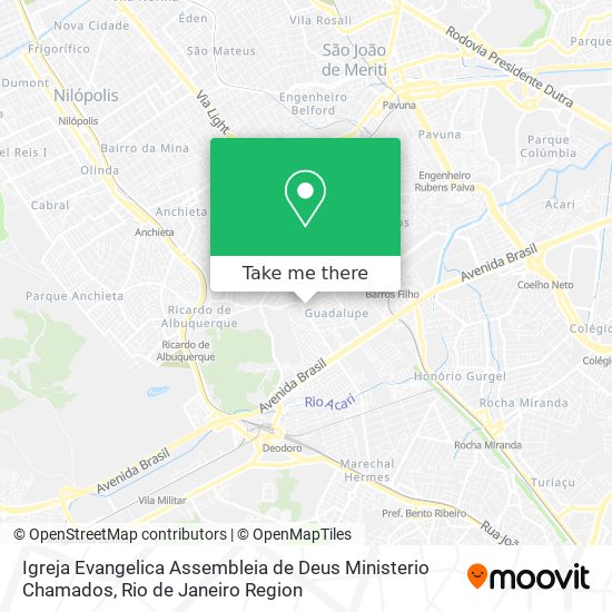 Igreja Evangelica Assembleia de Deus Ministerio Chamados map