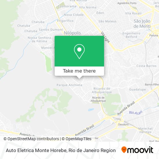 Auto Eletrica Monte Horebe map