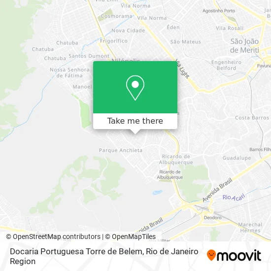 Docaria Portuguesa Torre de Belem map