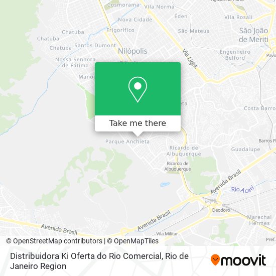 Mapa Distribuidora Ki Oferta do Rio Comercial