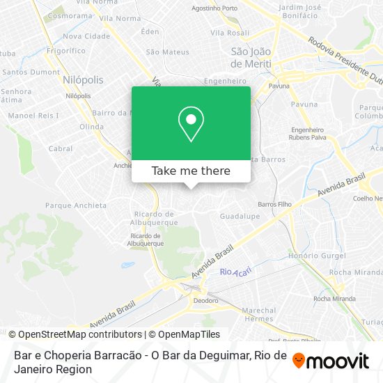Bar e Choperia Barracão - O Bar da Deguimar map