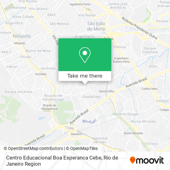 Centro Educacional Boa Esperanca Cebe map