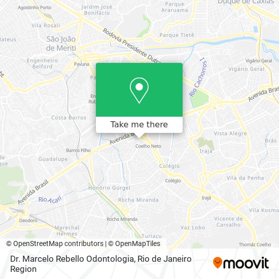 Dr. Marcelo Rebello Odontologia map