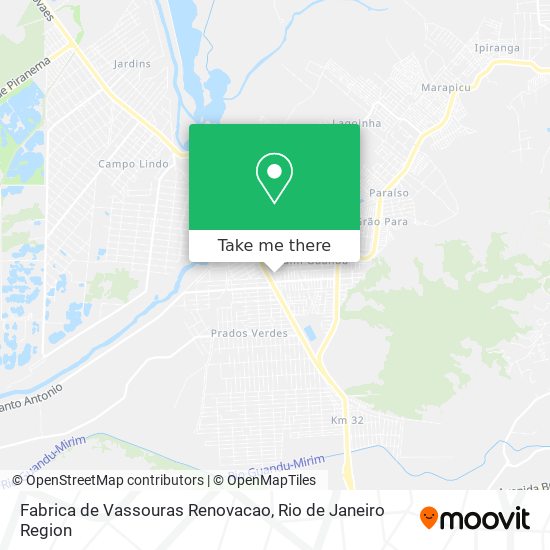 Mapa Fabrica de Vassouras Renovacao