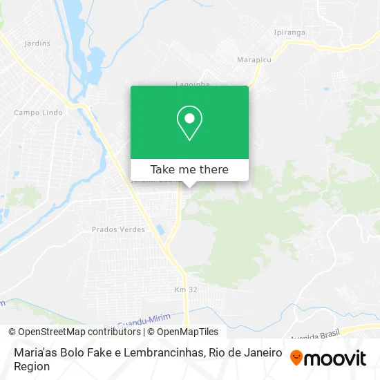 Maria'as Bolo Fake e Lembrancinhas map