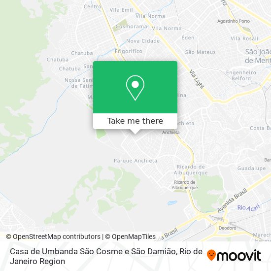 Casa de Umbanda São Cosme e São Damião map