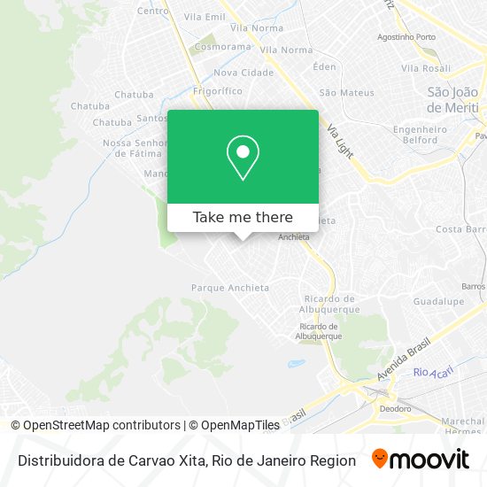 Distribuidora de Carvao Xita map