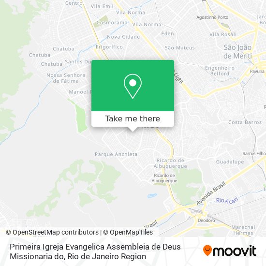 Primeira Igreja Evangelica Assembleia de Deus Missionaria do map