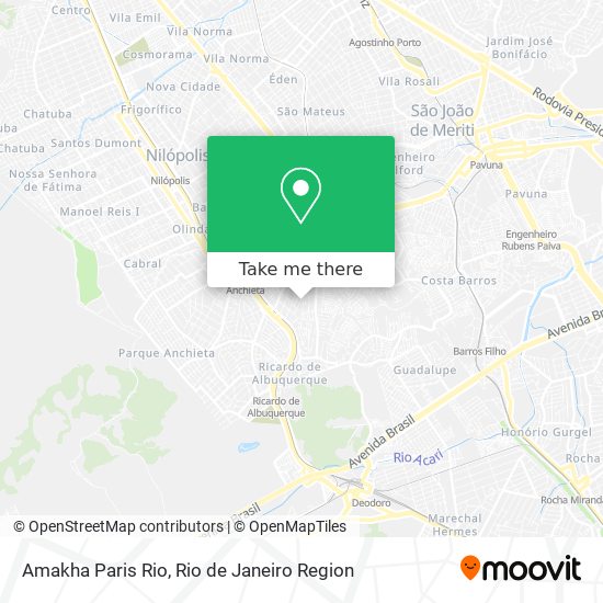 Mapa Amakha Paris Rio