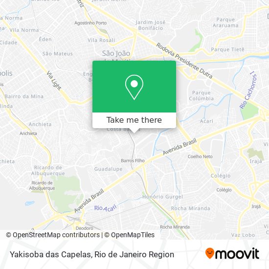 Yakisoba das Capelas map