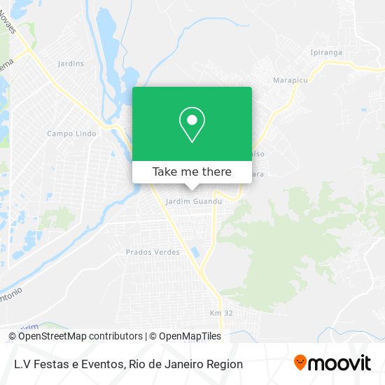 L.V Festas e Eventos map