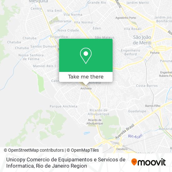 Unicopy Comercio de Equipamentos e Servicos de Informatica map