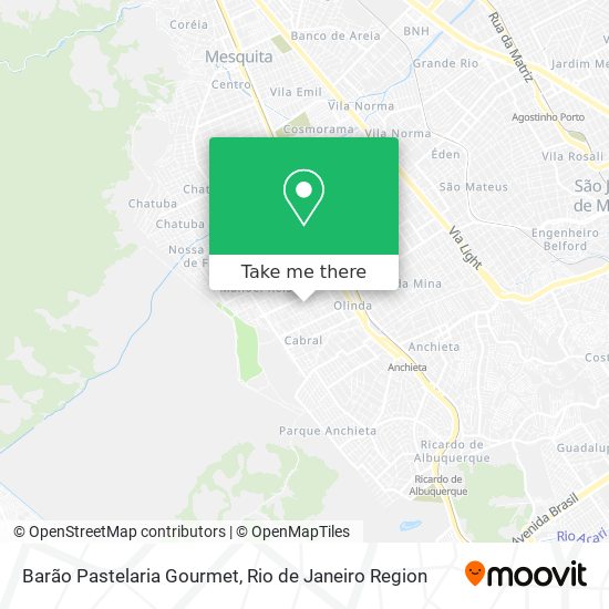 Barão Pastelaria Gourmet map