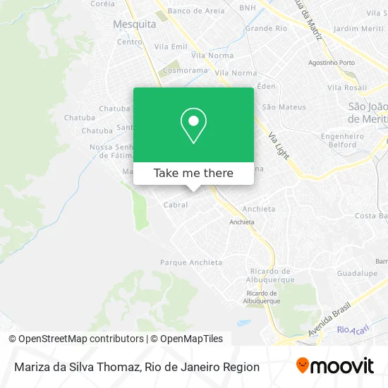 Mariza da Silva Thomaz map